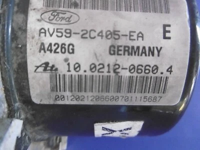 08-17 MK7 Ford Fiesta Pompa ABS Freno Controllo Modulo AV59-2C405-EA - Image 1 of 4