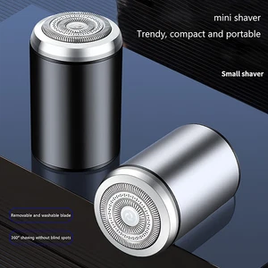 Mini Electric Shaver With Cover For Men Pocket Size Travel Trimmer USB Chargi S1