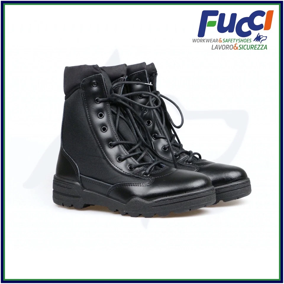 Vantech Anfibi Stivali Magnum da lavoro Uomo Donna Boot Militari Made in Italy - Immagine 1 di 4