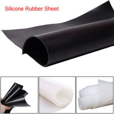 Silicone Rubber Sheet Black/Clear White 1 2 3mm 4mm 5/6mm Thick Mat Various Size