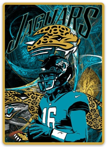 Trevor Lawrence Jacksonville Jaguars Portrait Logo Type #1 Draft Pick MAGNET Cover