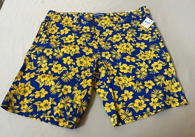 Club Room Mens Memei Floral Graphic 9" Shorts Lazulite Combo Size 33 399 — 第 1/4 张图片
