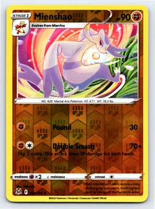 Mienshao 104/196 Reverse Holo Lost Origin Pokemon Card - NM Near Mint - Picture 1 of 2