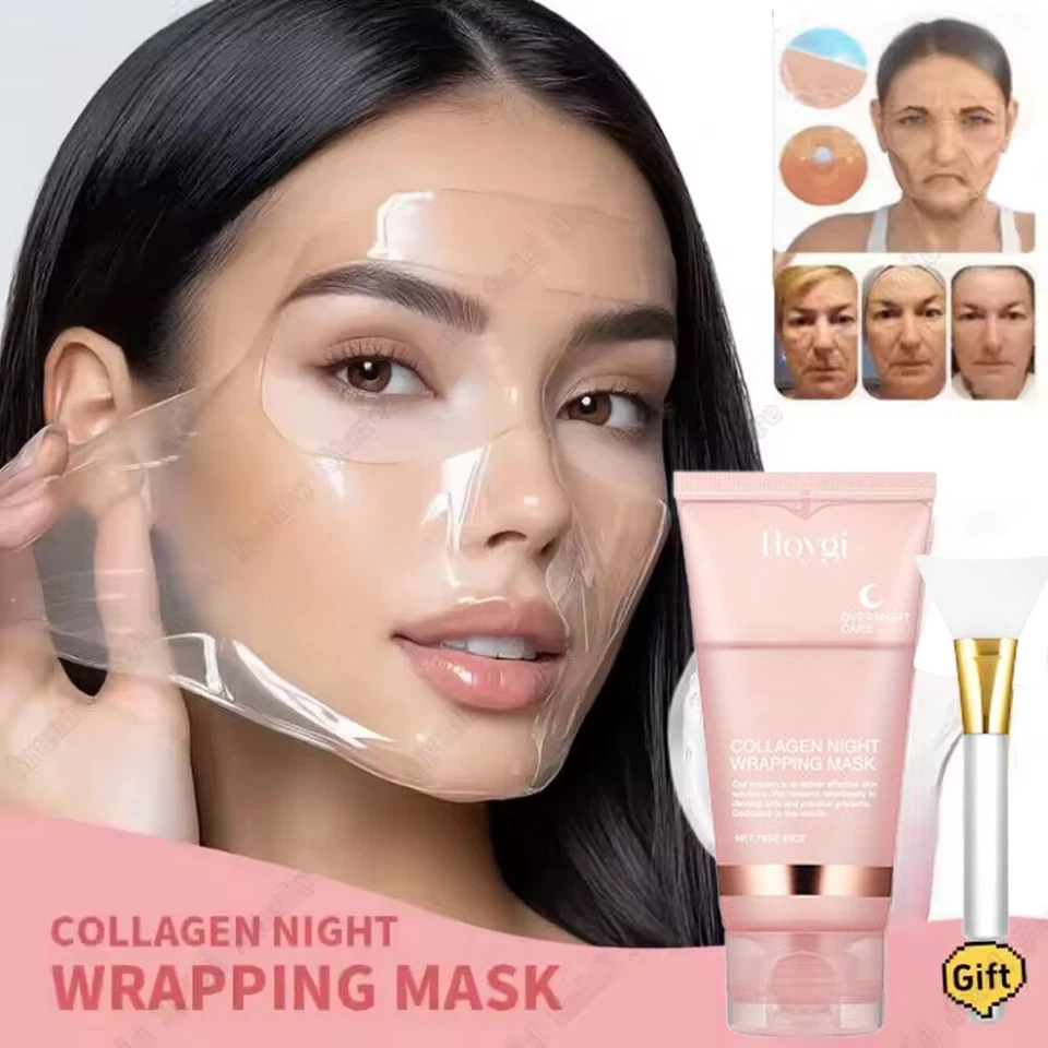 Collagen Night Wrapping Mask Overnight Peel Off For Natural Glowing Skin Care - Image 1 of 4