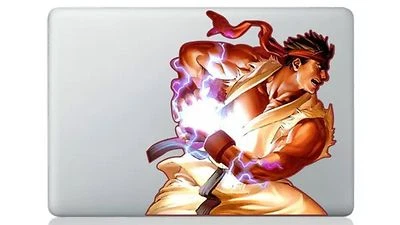 Adesivo de vinil Ryu Hadouken Street Fighter Air/Pro13 capa decalque MacBook - Imagem 1 de 4