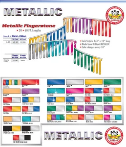 Streamers metálicos de bandera banderín multicolor 60 pies (36 paneles por cuerda) - Imagen 1 de 1