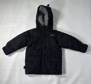 Akademiks piumino nero piumino d'oca con cappuccio giacca cappotto ragazzo 5t pelliccia sintetica - Foto 1 di 21
