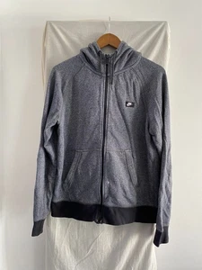 NIKE Grey Full Zip Hoodie Size M - Picture 1 of 5