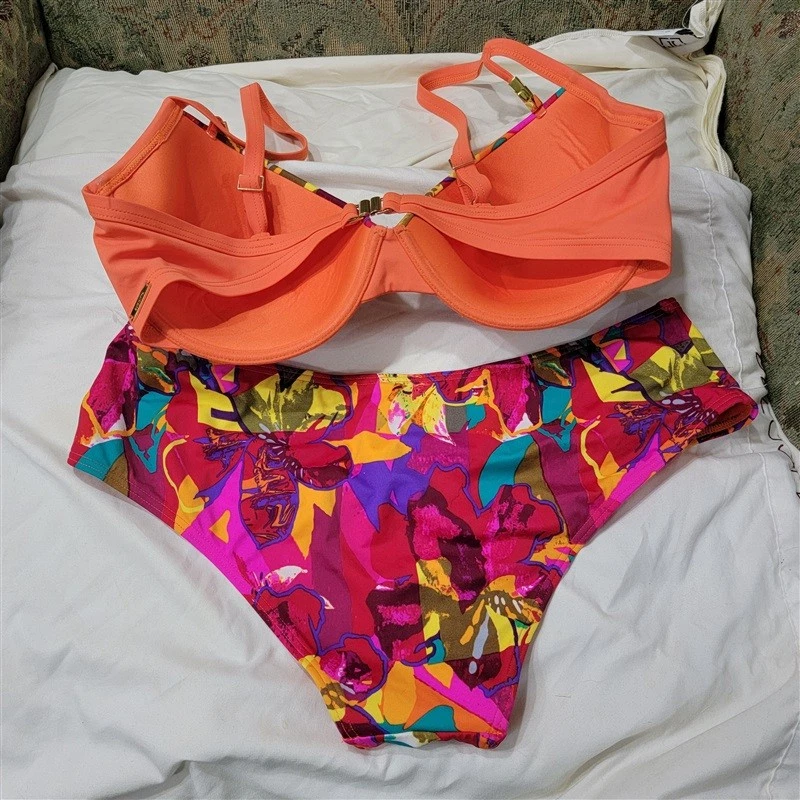 Neu ohne Etikett Sapph XL gepolsterter Bügel Push-up Bikini Badeanzug 117476 - Bild 1 von 2