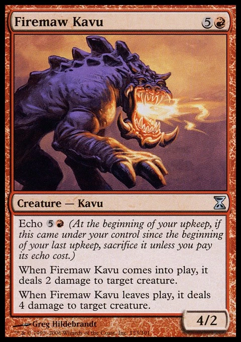 Firemaw Kavu - Time Spiral #153/301 MTG Magic The Gathering - Image 1 of 1