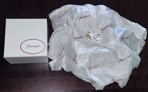 Baccarat Crystal Star Clip On Earrings Complete With Original Box - Picture 1 of 5