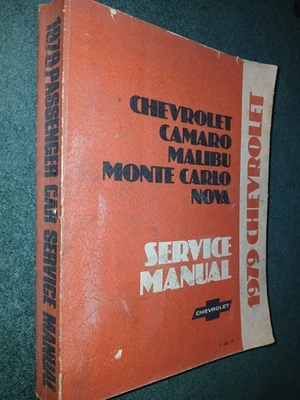 Chevrolet 1979/Caprice/Camaro/Nova/Malibu/Monte Carlo manual de tienda original Foto 1 de 4
