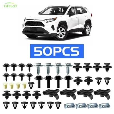 50 peças para Lexus CT200H protetor contra respingos de motor placa de derrapagem para-lama clipes de parafuso - Imagem 1 de 4