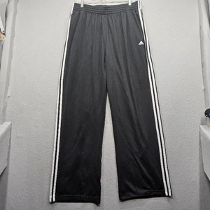 Adidas Mens Size 2XL Black White Stripe Track Pants Athletic Casual - Picture 1 of 10
