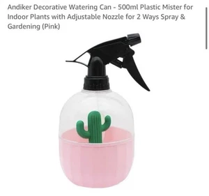 Pink 500ml Cute Cactus Spray Bottle - Picture 1 of 1