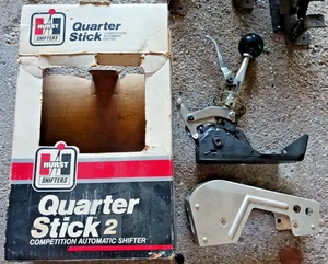 HURST QUARTER STICK 2 AUTOMATIC RACING SHIFTER 2 SPD + CASE + BOX + LOCK BUTTON! - Picture 1 of 6