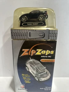 Auto radiocomando Zip Zaps Micro RC 2002 Pontiac Firebird scala 1:64 mai aperto - Foto 1 di 4