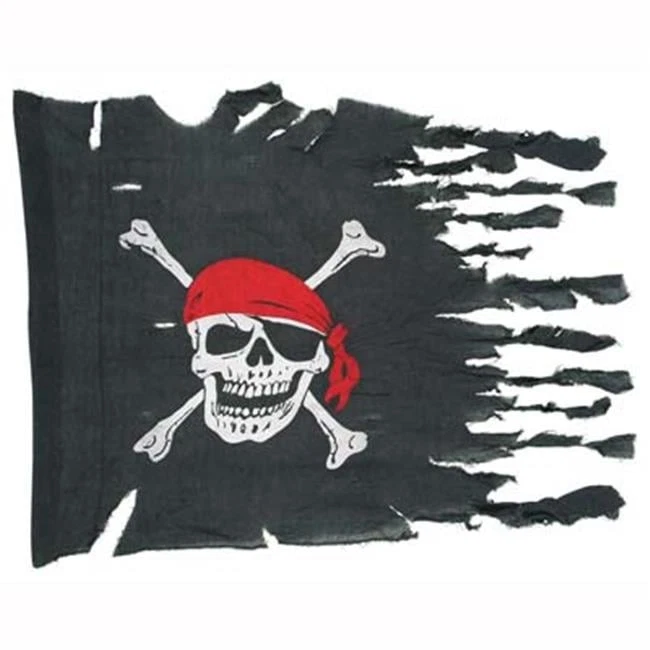 Beistle - 50050 - Bandeira pirata resistida - Pacote com 12 - Imagem 1 de 1