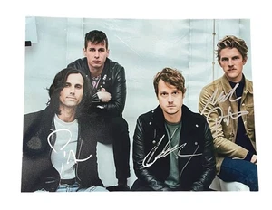 Foster The People Signed Autographed 8.5x11 Photo Sean + Isom + Mark Pontius - Picture 1 of 2