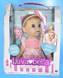Vintage Spin Master Luvabella Baby Doll capelli castani/biondi occhi blu 18" NUOVO - Foto 1 di 9
