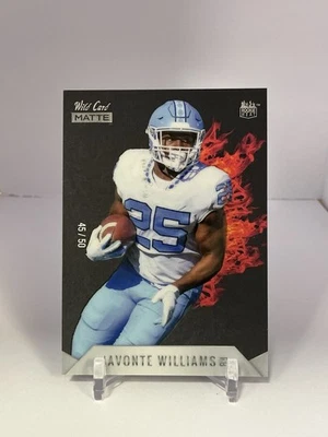 2021 Wild Card MATTE - Rookie Heat Javonte Williams #MRHR-8 Red /50 (RC) - Image 1 of 2