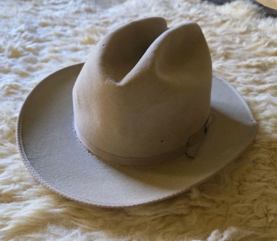 Sombrero de Vaquero Stetson Open Road Fieltro Vintage Años 40 50 Talla 7 1/4 NUEVO Pero *LEER* Foto 1 de 4