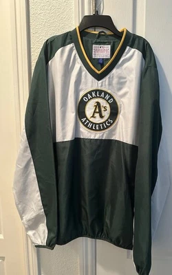 Oakland A's Pullover Athletics Genuine GIII Sport Full Zip Men L Baseball - Image 1 of 4