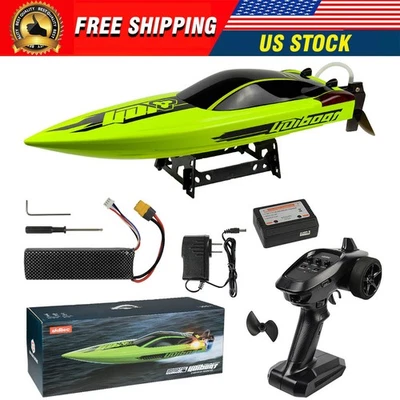 New RC Racing Boats 40Km/h High Speed Brushless Remote Control Boat Toy Gift Kid - Image 1 of 4