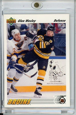 1991-92 Upper Deck #370 Glen Wesley - Image 1 of 2