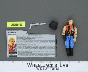 Mercer V1 100% Complete G.I. Joe 1987 Hasbro Vintage Action Figure - Picture 1 of 2