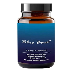 Methylene Blue USP Grade Pharma Supplements, 60 Capsules with Added Vitamin - Picture 1 of 11