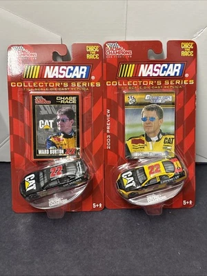Lot Of 2 Ward Burton #22 Caterpillar 1:64 NASCAR Racing Champions Ultra Diecast - Image 1 of 4
