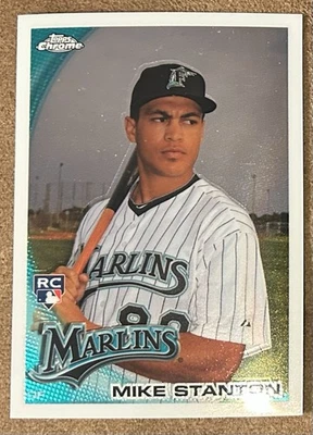 Giancarlo Mike Stanton 2010 Topps base cromada novato RC #190 Marlins Yankees Foto 1 de 2