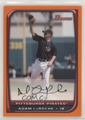 2008 Bowman Orange /250 Adam LaRoche #152 - Image 1 of 2