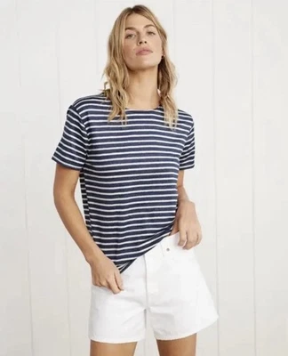 Saint James x Jenni Kayne Striped Rue Tee Navy Stripe Women’s Sz S — 第 1/4 张图片