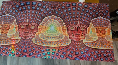 Alex Grey Net of Being Print Holographic Foil Art Print S/# 333 Tool Third Eye - Image 1 of 4
