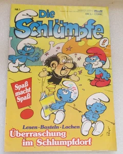 Descuento oportunidad cómic rareza = LOS PITUFOS Nº 1 Bastei antiguo 2,00 DM 1991 - Imagen 1 de 2