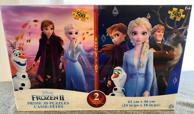 Disney Frozen II Prime 3D Puzzles Set of 2 500 Pieces - Image 1 of 4