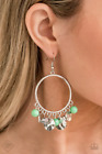Paparazzi: Chroma Chimes - Green Earrings