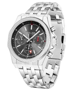 So & Co NY Madison 5003 Stainless Steel Watch, 47mm, Factory Box, Free Shipping. - Picture 1 of 9