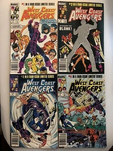 WEST COAST AVENGERS #1-4 LIMITED SERIES 1984 VERY HI-GRADE MARVEL COMICS - Picture 1 of 18