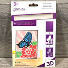 Floral Butterfly 3D Embossing Folder and Stencils 5'X7' Flowers Butterfly 3Pc