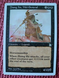 MtG buy_it_now ZHANG HE, WEI GENERAL 95/180 Portal Three Kingdoms P3K Magic NM+ - Foto 1 di 4