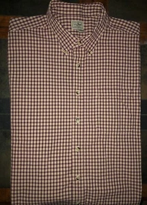 Mens L.L. Bean Long Sleeve Plaid Button Front Shirt Size XL REG - Picture 1 of 2