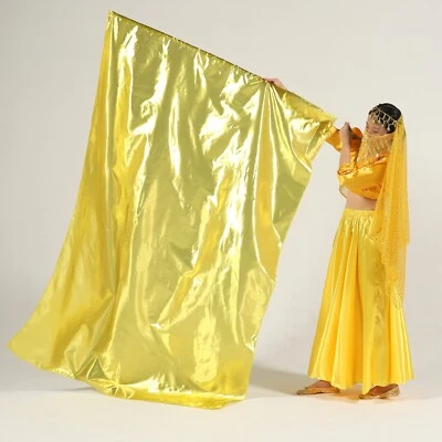 1 Pair Multi color Dance Metallic Rectangular Worship Wing  Praise Flag With Rod - Image 1 of 4