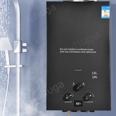 8 10 12 16 18L Gas Tankless Water Heater Hot Water Storage Boiler LPG - Image 1 of 4