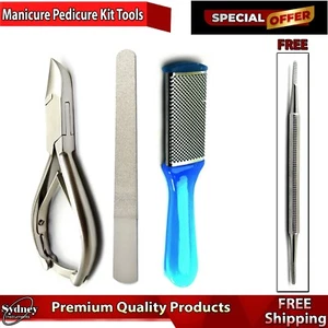 Manicure Nail Cutter Nipper Foot Hand Nails Trimmer & Foot Rasp File Diamond Deb - Bild 1 von 6