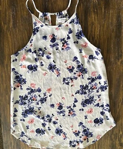Cotton On Top Womens Small Multicolor  Floral  Sleeveless  Casual Ladies - Picture 1 of 8