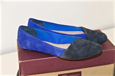 jolies ballerines suede bicolore CLARK'S pointure 37 UK4 excellent état EN BOITE - Photo 1/4