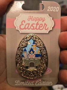 Disneyland HAPPY EASTER 2020 Golden Egg Sleeping Beauty Castle LE 300 Pin - Picture 1 of 1